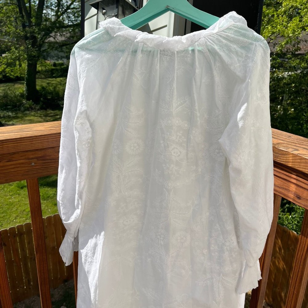 Natori white embroidered tunic - Picture 3 of 5